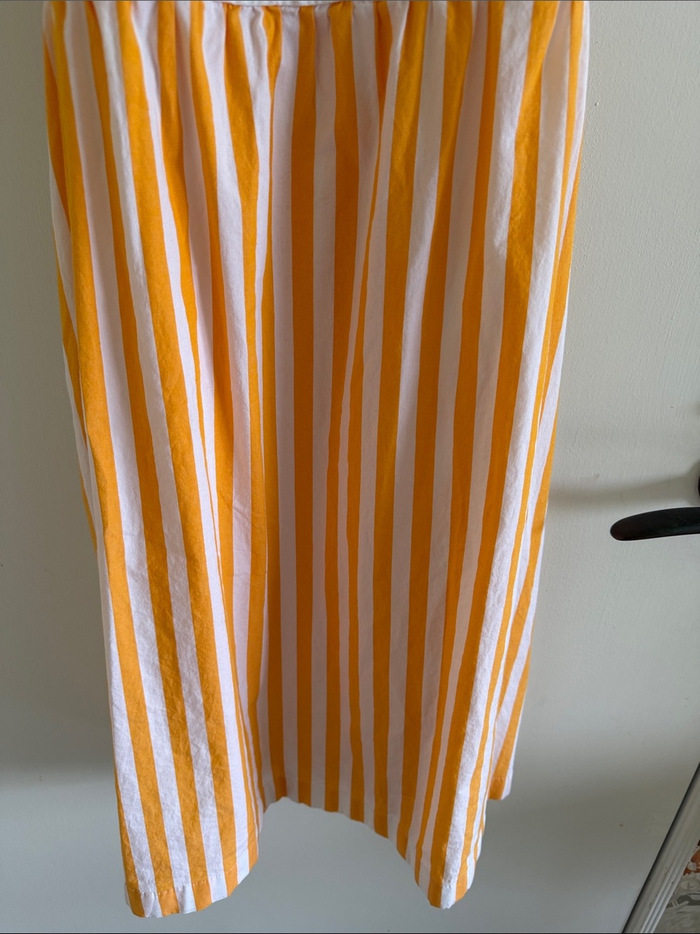 J. Crew Sunstripe Spaghetti-Strap A-Line Dress - Yellow/White - Picture 6 of 7